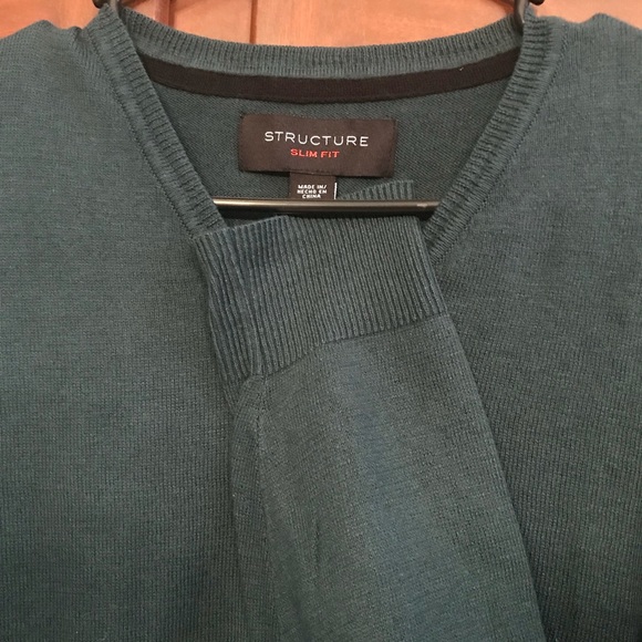 Structure Other - Green Slim Fitting Sweater
